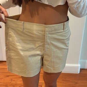 Ann Taylor Light Beige Tailored Bermuda Shorts